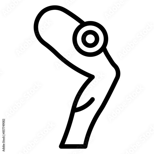 Hip Pain icon vector image. Can be used for Body Ache.