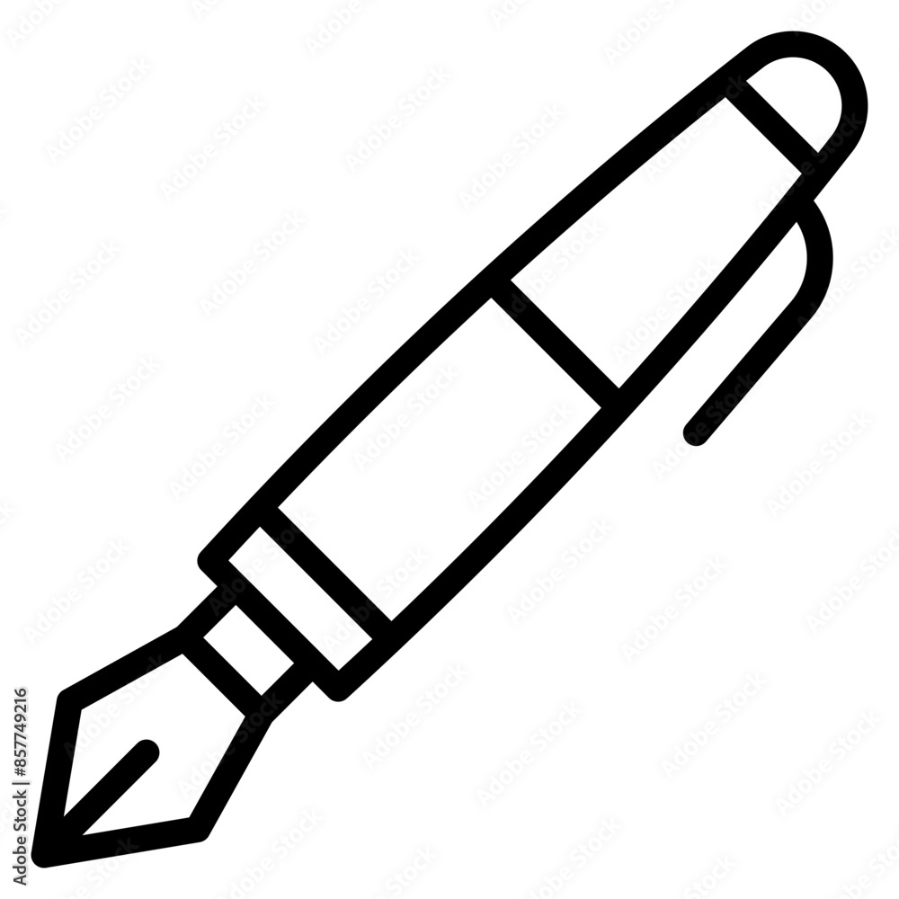 Calligraphy Pen icon vector image. Can be used for Crafting. Calligraphy Pen icon vector image. Can be used for Crafting.