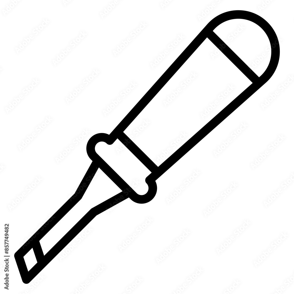 Wood Carving Chisel icon vector image. Can be used for Crafting. Wood Carving Chisel icon vector image. Can be used for Crafting.