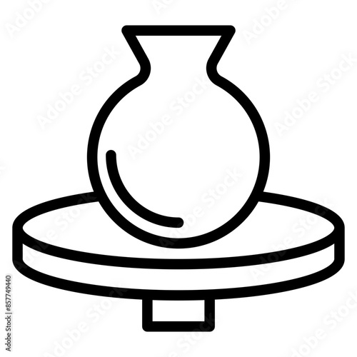 Pottery Wheel icon vector image. Can be used for Crafting.