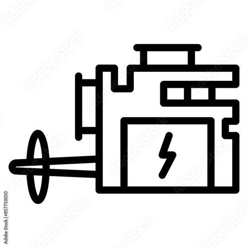 Ship Engine icon vector image. Can be used for Cruiser.