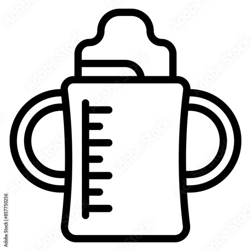 Sippy Cup icon vector image. Can be used for Raising Children.