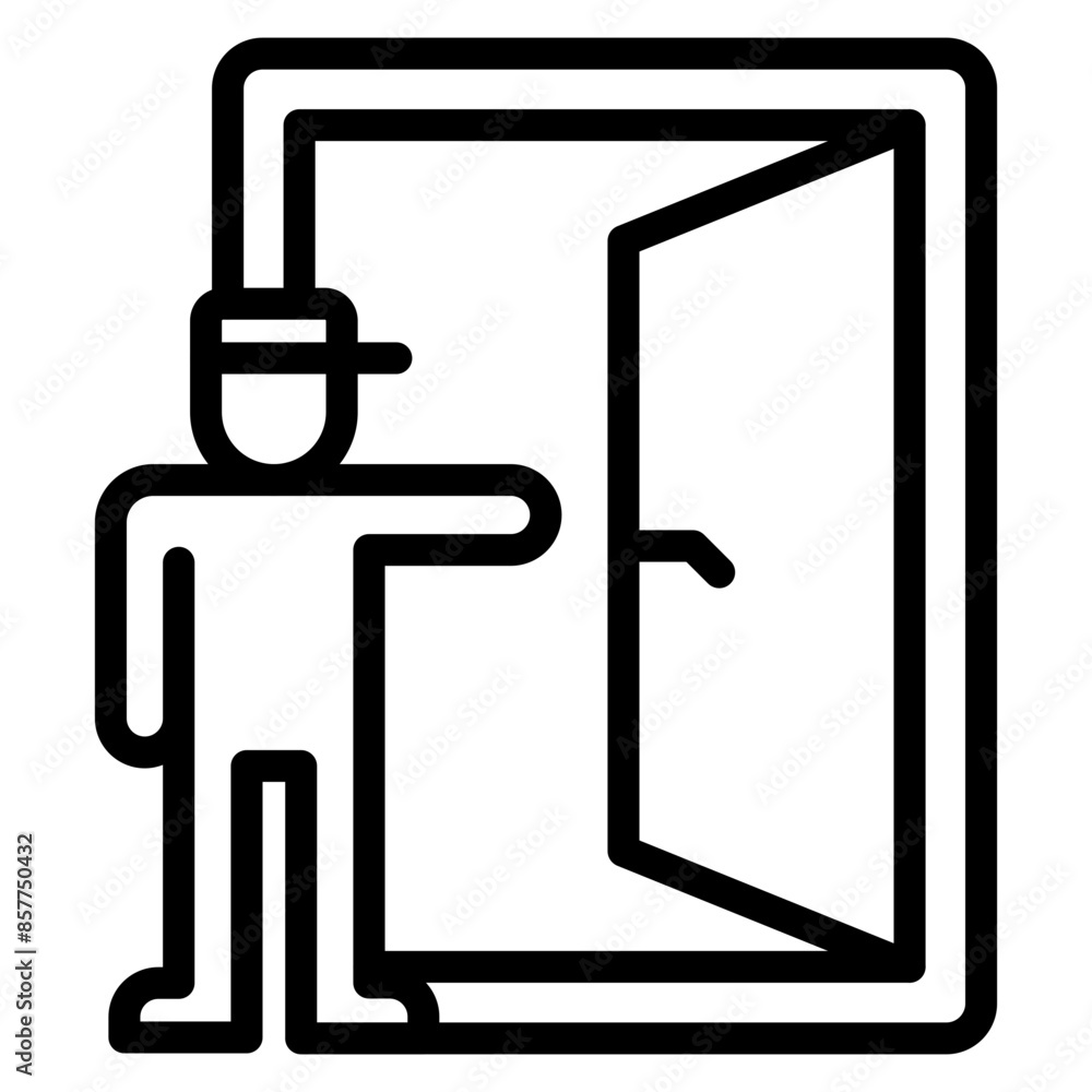 Emergency Exit icon vector image. Can be used for Rescue And Response. Emergency Exit icon vector image. Can be used for Rescue And Response.