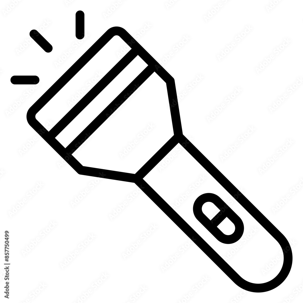 Flashlight icon vector image. Can be used for Rescue And Response. Flashlight icon vector image. Can be used for Rescue And Response.