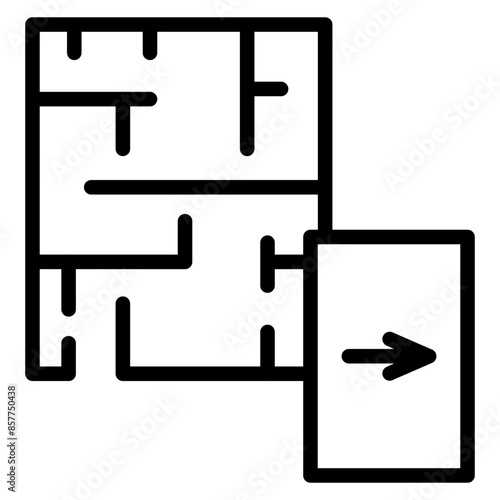 Emergency Plan icon vector image. Can be used for Rescue And Response.