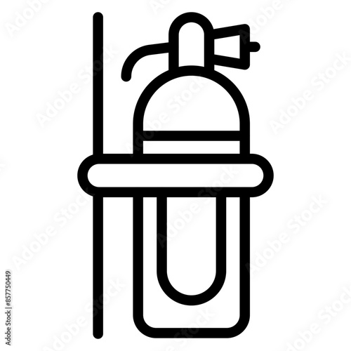 Fire Extinguisher icon vector image. Can be used for Rescue And Response.