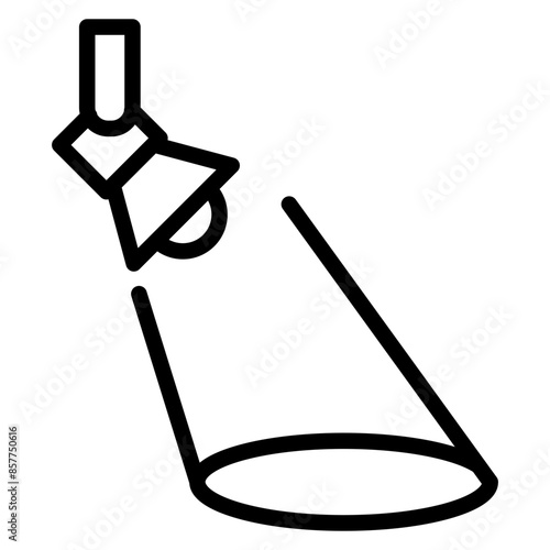Searchlight icon vector image. Can be used for Rescue And Response.