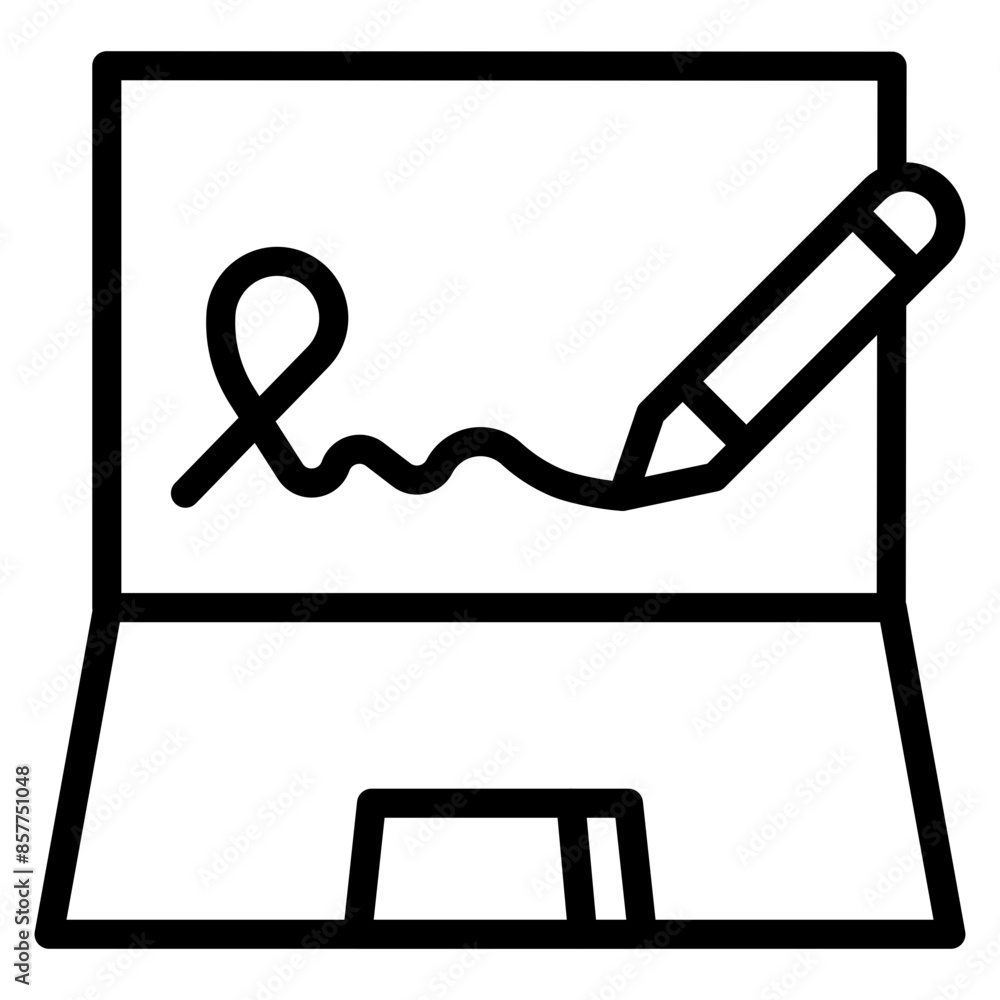 Digital Signature icon vector image. Can be used for Information Security. Digital Signature icon vector image. Can be used for Information Security.