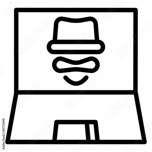 Hacker icon vector image. Can be used for Information Security.