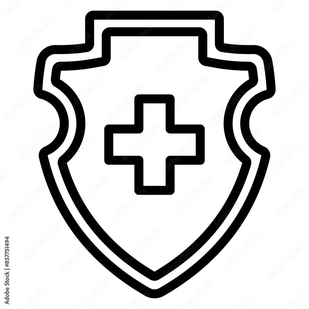Medical Badge icon vector image. Can be used for Psychiatric Hospitals. Medical Badge icon vector image. Can be used for Psychiatric Hospitals.