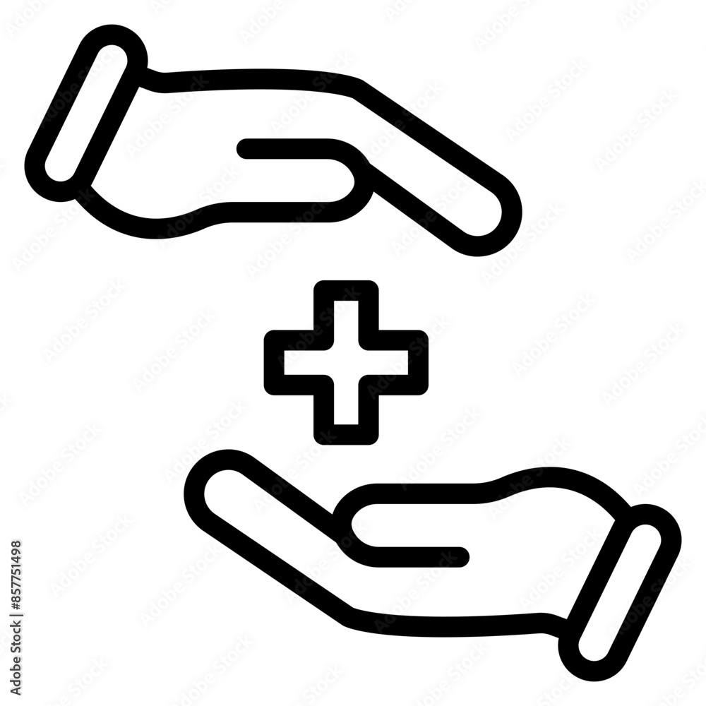 Fototapeta premium Medical Partnership icon vector image. Can be used for Psychiatric Hospitals.