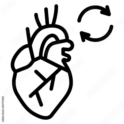 Heart Transplant icon vector image. Can be used for Psychiatric Hospitals.