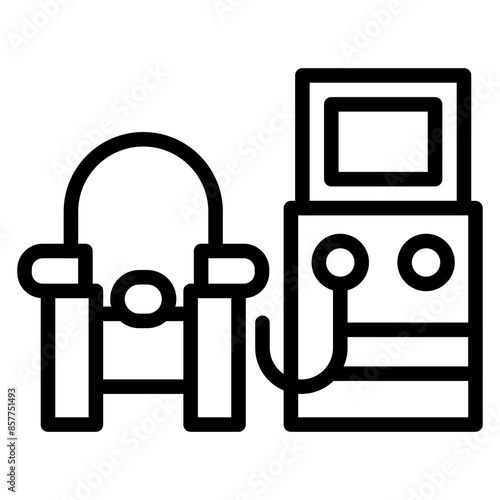 Kidney Dialysis Machine icon vector image. Can be used for Psychiatric Hospitals.