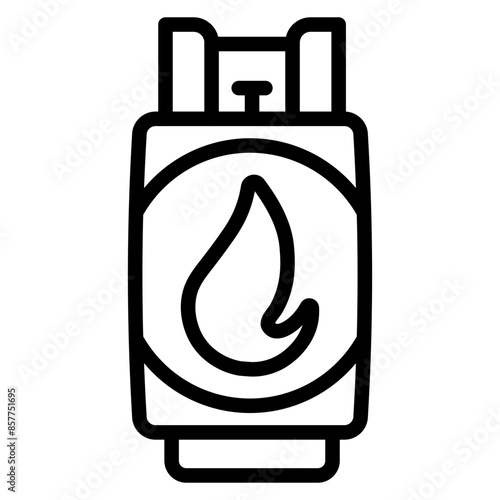 Gas Cylinder icon vector image. Can be used for Oil And Gas.