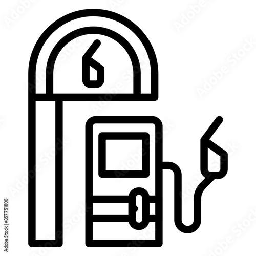 Petrol Station icon vector image. Can be used for Oil And Gas.