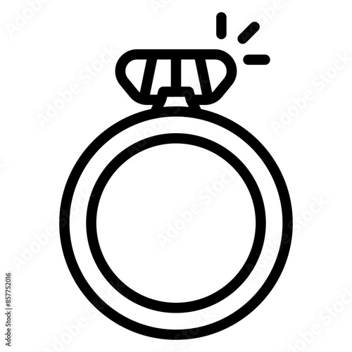 Proposal Ring icon vector image. Can be used for Dating App.