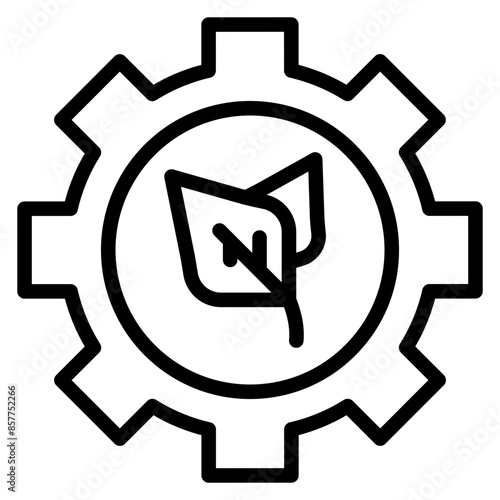 Green Technology icon vector image. Can be used for Eco Development. photo