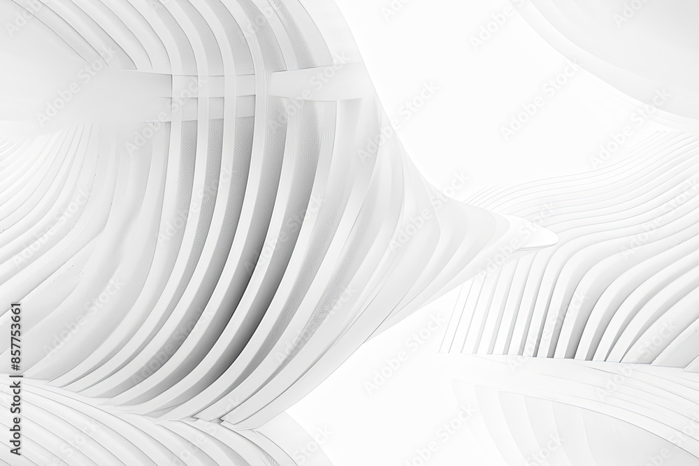 Naklejka premium White Minimalist Abstract Background created with Generative AI