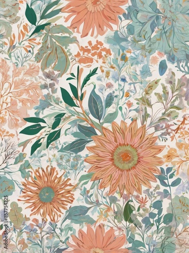 Organic Abstract Floral Patterns