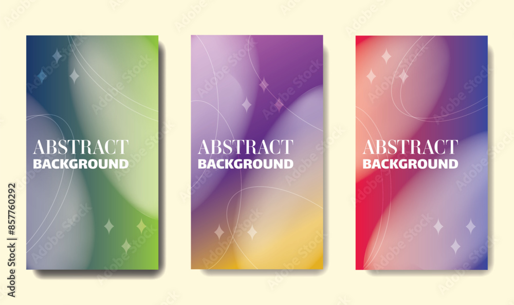 Fototapeta premium Abstract gradient and blur background in purple ,red, green,yellow, and white tones perfect for digital design.