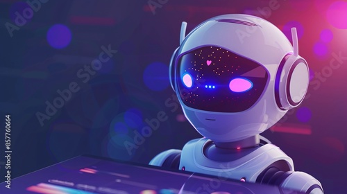 Online customer service powered by AI Artificial Intelligence is demonstrated through chatbot conversations, showcasing futuristic technology and virtual assistants on the internet.