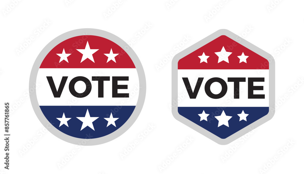 Vote badge - Election Day Badge - USA Elections Badge Icons Vote badge - Election Day Badge - USA Elections Badge Icons