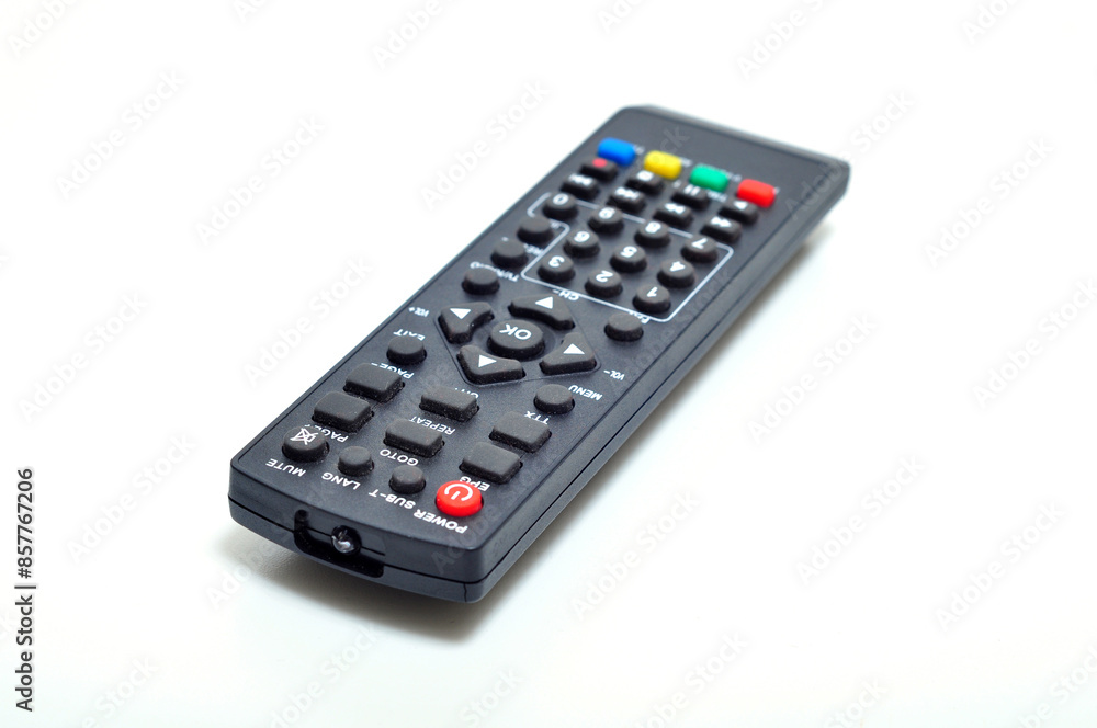 Digital television remote isolated on white background Digital television remote isolated on white background