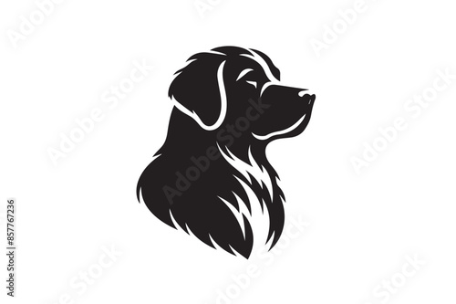 Detailed Dog Silhouette: Pet Lover's Vector Graphic