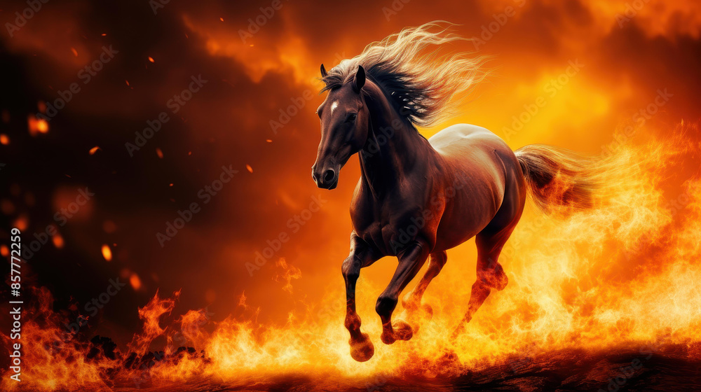 Unleash the Faceless Spectre of the End Times to Roam the Desolate Landscape on a Fiery Horse in a Thrilling Adventure. Unleash the Faceless Spectre of the End Times to Roam the Desolate Landscape on a Fiery Horse in a Thrilling Adventure.