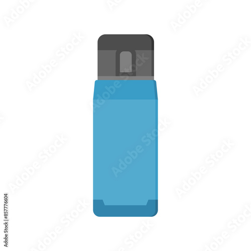 coffee thermoses flat design vector illustration. thermo mugs, tumbler and thermos. Vector travel cups for coffee or tea hot drinks, water bottles or thermal flasks for takeaway beverages