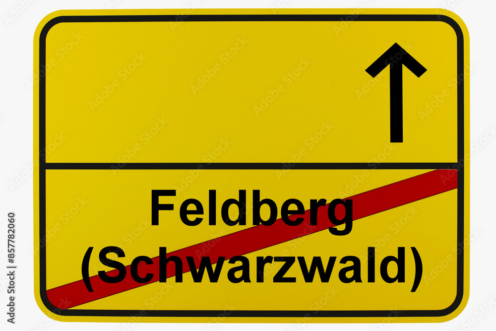 Illustration eines Ortsausgangsschildes von Felberg (Schwarzwald) in Baden-Württemberg Illustration eines Ortsausgangsschildes von Felberg (Schwarzwald) in Baden-Württemberg
