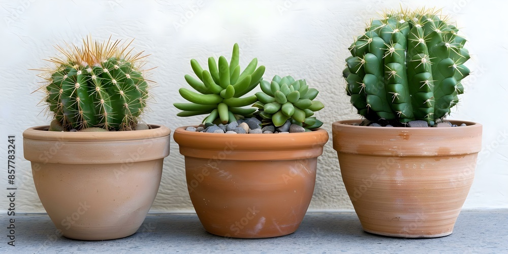 Various cacti and succulents in clay pots decorate a modern interior. Concept Succulent Decor, Clay Pots, Modern Interior, Indoor Plants, Cacti Arrangement Various cacti and succulents in clay pots decorate a modern interior. Concept Succulent Decor, Clay Pots, Modern Interior, Indoor Plants, Cacti Arrangement