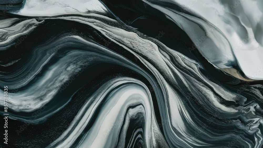 Obraz premium A stunning abstract artwork featuring a blend of oil and acrylic paint