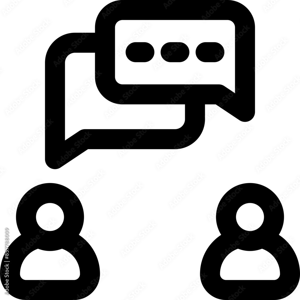 conversation icon. vector line icon for your website, mobile, presentation, and logo design. conversation icon. vector line icon for your website, mobile, presentation, and logo design.