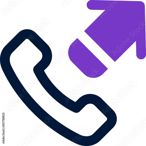 outgoing call icon. vector dual tone icon for your website, mobile, presentation, and logo design.