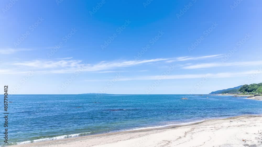 海と水平線　タイムラプス