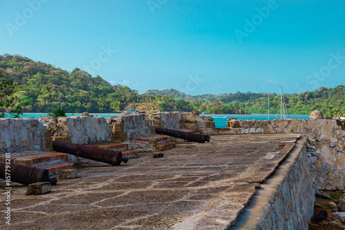 Portobelo, Colón, Panama, fuerte, ruinas, fortificaciones, bateria de santiago, caribe, historia 