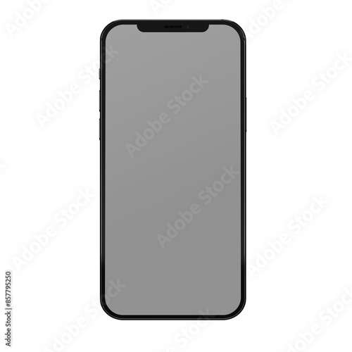 Mobile samrtphone transparent isolated