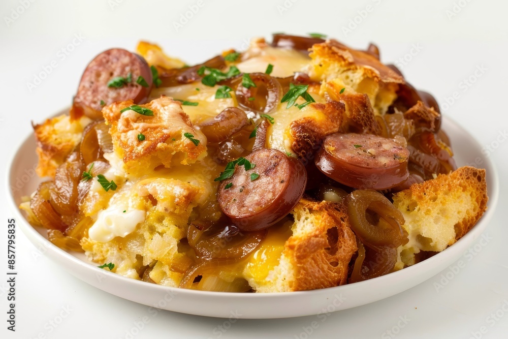 Delicious Breakfast Sausage and Caramelized Onion Bake Delicious Breakfast Sausage and Caramelized Onion Bake