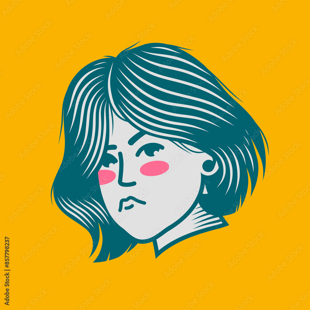 Character design avatar flat minimalist 31 Character design avatar flat minimalist 31