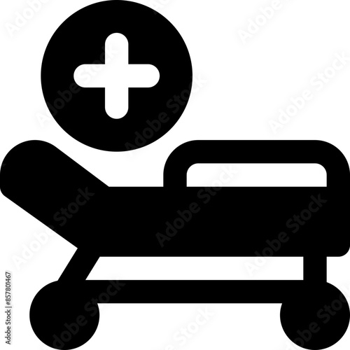 stretcher icon. vector glyph icon for your website, mobile, presentation, and logo design.