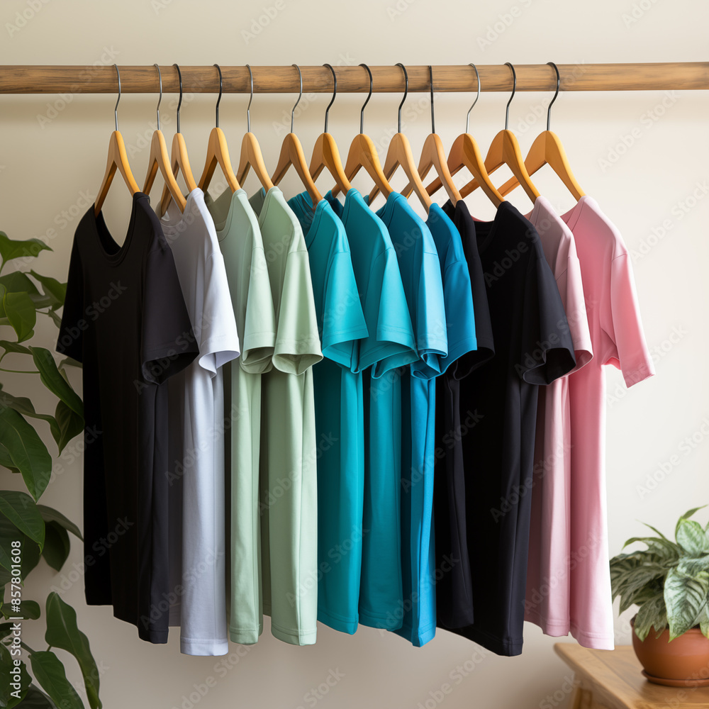 new fashion collection at fashionable clothes store. clothes are displayed for the latest fashion styles new fashion collection at fashionable clothes store. clothes are displayed for the latest fashion styles