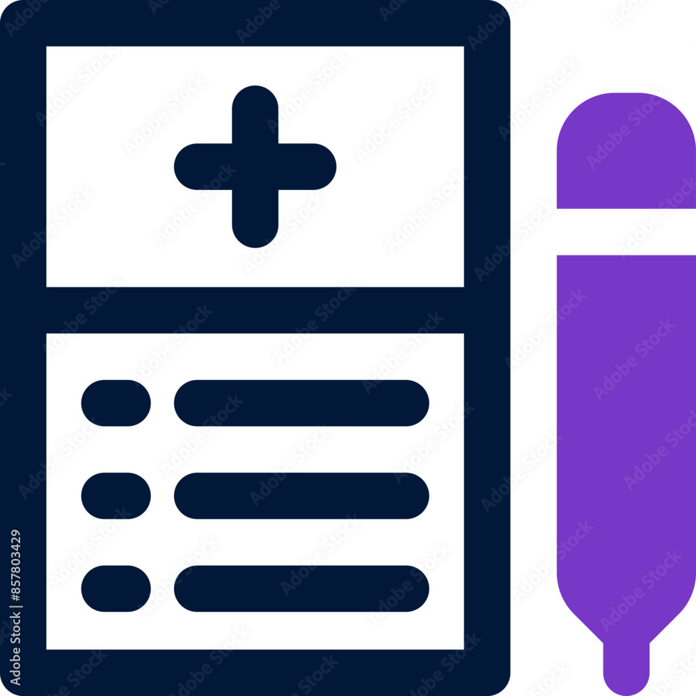 Fototapeta premium notepad icon. vectormixed icon for your website, mobile, presentation, and logo design.