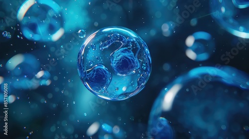 Wallpaper Mural Bubbles Background, Generative AI Torontodigital.ca