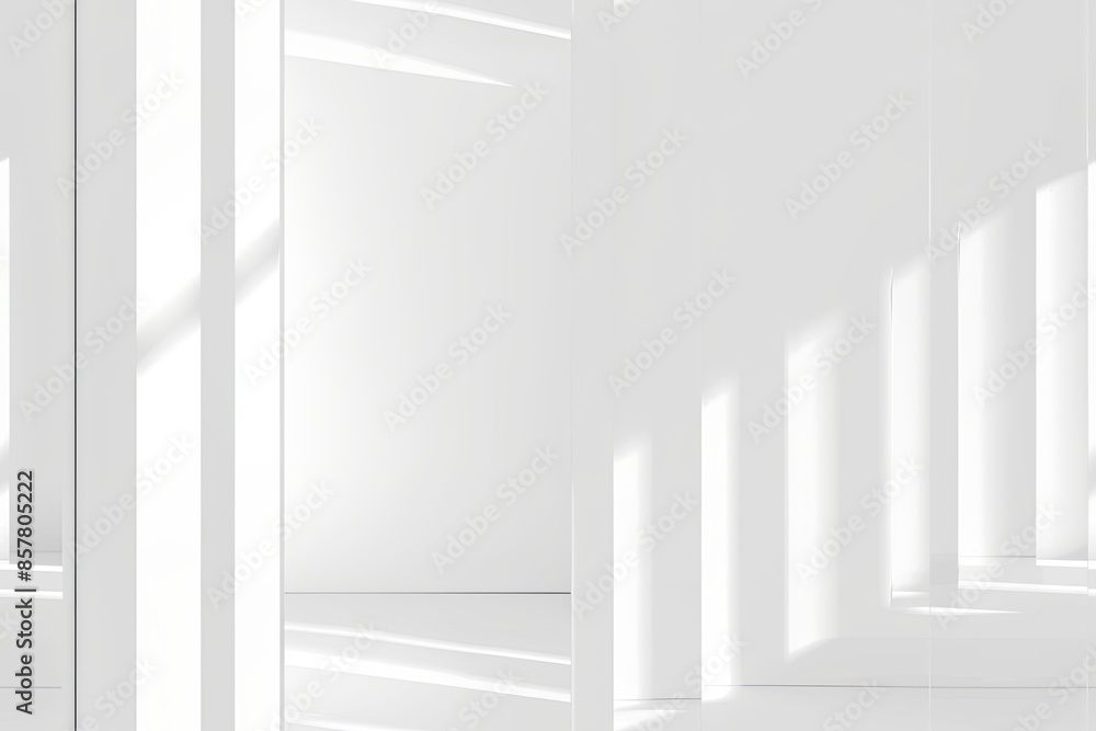 Fototapeta premium White Minimalist Abstract Background created with Generative AI