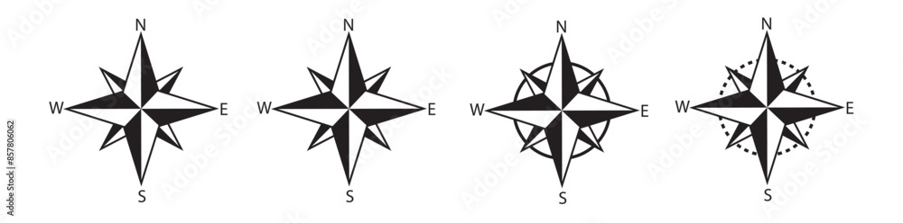 Compass vector stock illustration Compass vector stock illustration