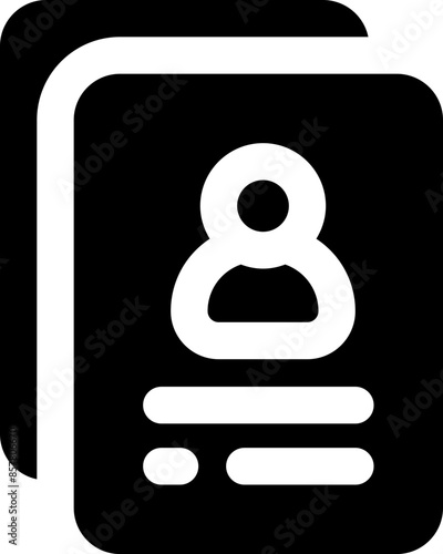 resume icon. vector glyph icon for your website, mobile, presentation, and logo design.