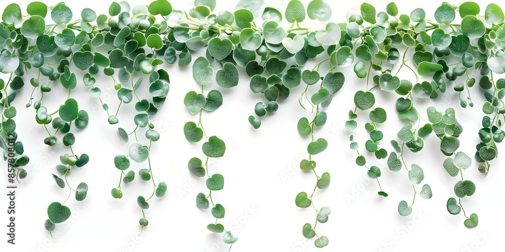 Watercolor collection showcasing String of Pearls and String of Hearts plants. Concept Watercolor Art, Botanical Illustration, String of Pearls, String of Hearts, Plant Collection Watercolor collection showcasing String of Pearls and String of Hearts plants. Concept Watercolor Art, Botanical Illustration, String of Pearls, String of Hearts, Plant Collection