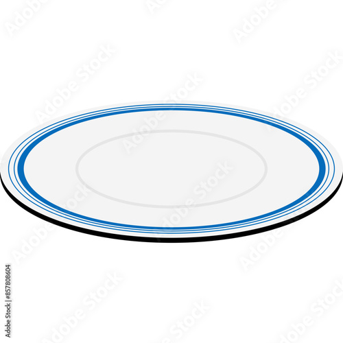 Empty Plate Illustration