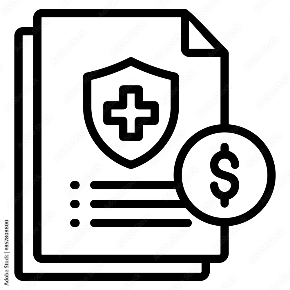 Obraz premium Health Insurance Icon Element For Design